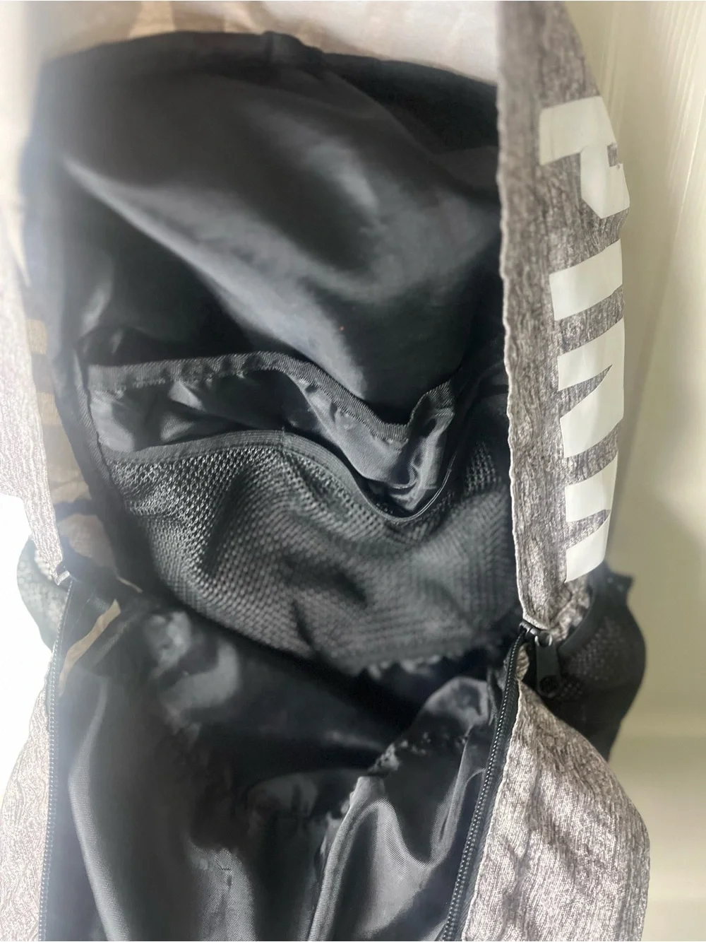 PINK Victoria's Secret Heather Gray & Black Classic Backpack
